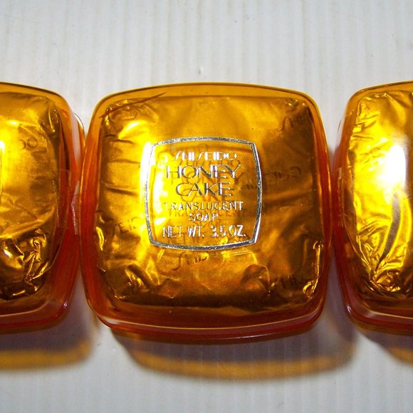 3 Shiseido Orange Honey Cake Translucent Soaps - Picture 1 of 4
